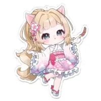 Sakuragawa Uri - Key Chain - Acrylic Key Chain - VTuber Size-100mm 