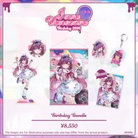 Umezono Juno - Key Chain - Tapestry - Badge - Acrylic stand - Postcard - Birthday Merch Complete Set - Acrylic Block - Acrylic Key Chain - VSPO!