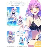 Hanabishi Sarasa - Complete Set - Badge - Acrylic stand - Acrylic Art Plate - VTuber
