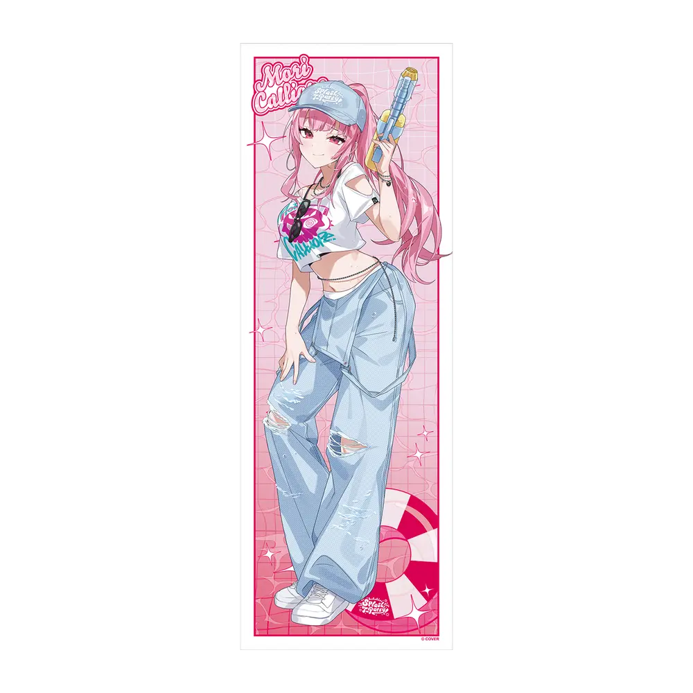 森カリオペ　等身大タオル　ホロライブ　渋谷　TSUTAYA Mori Calliope - Towels - Myth (森カリオペ 等身大タオル ホロライブ