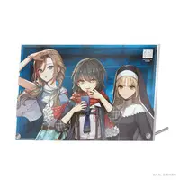 Nijisanji - Acrylic Art Plate - PARALLEL CASE: 2434 - Sister Claire & Mashiro Meme & Kurusu Natsume