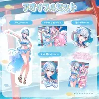 Tsukishiro Aoi - Character Card - Badge - Acrylic stand - Postcard - Acrylic Art Plate - VTuber