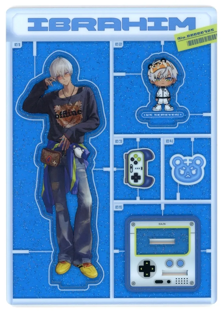 にじさんじ　イブラヒム　にじプロスタイル　アクリルスタンド Ibrahim - Acrylic stand - Nijisanji (イブラヒム グリッターアクリル