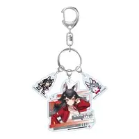 Ookami Mio Mega Man x hololive Triple Acrylic Keychain