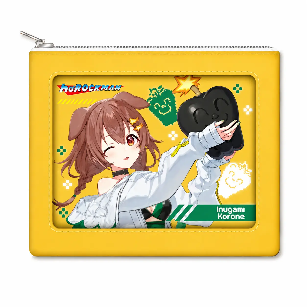 Inugami Korone hololive x Mega Man Window Flat Pouch (ロックマン