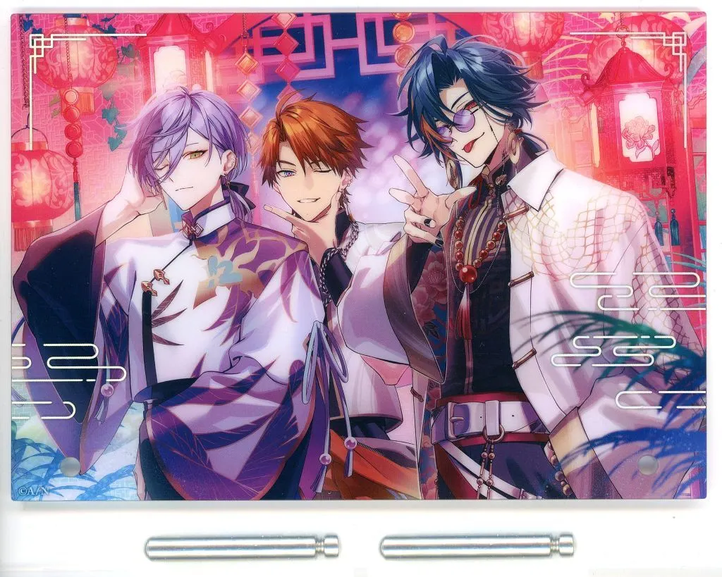 3SKM - Acrylic Art Plate - Acrylic stand - Sakaki Ness & Kitami Yusei & Kaisei