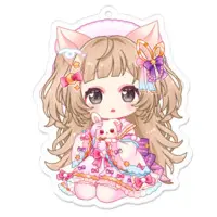 Sakuragawa Uri - Key Chain - Acrylic Key Chain - VTuber Size-70mm 