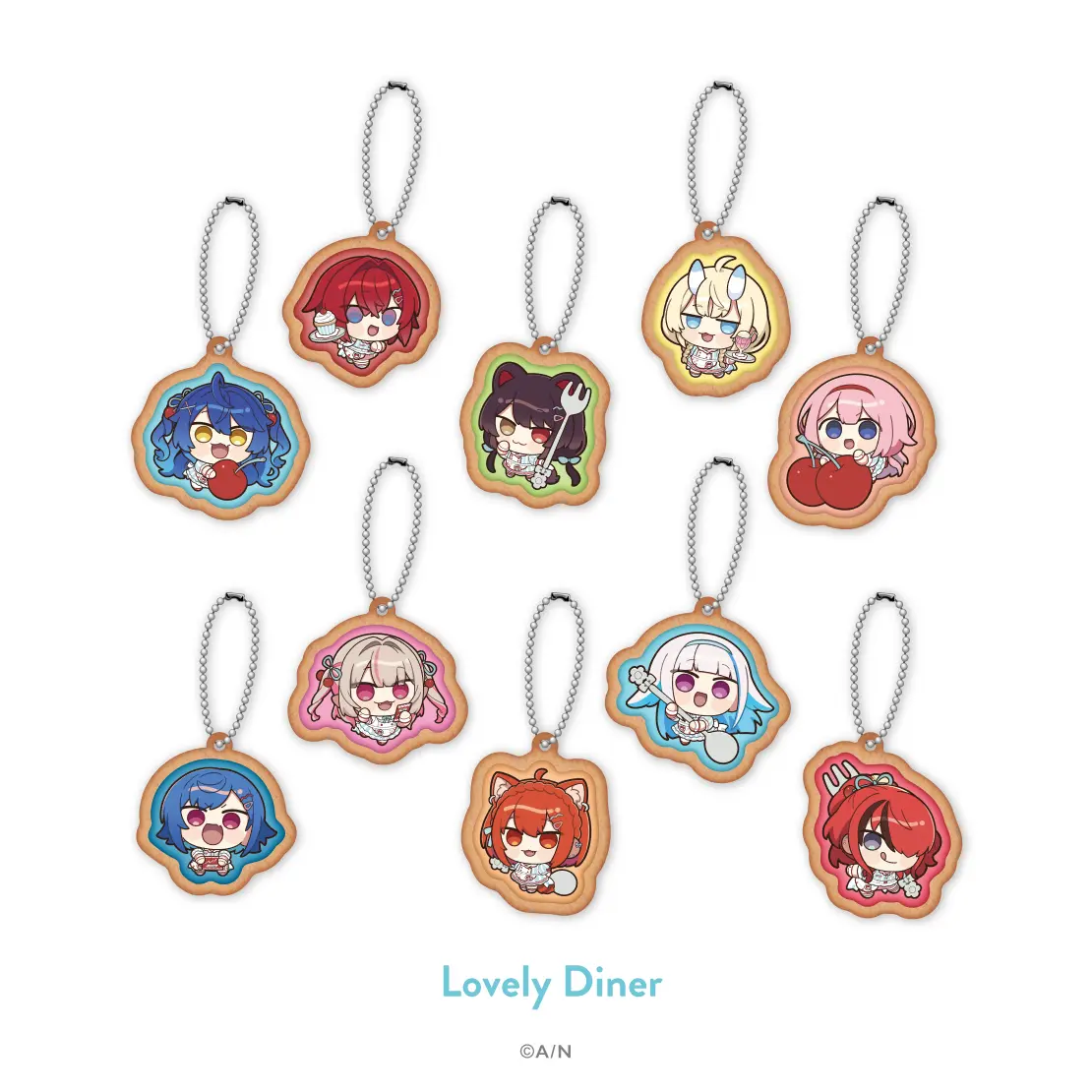 藍橋様 リクエスト 2点 まとめ商品 Lain Paterson - Key Chain - Nijisanji 8th with cake！ - Nijisanji