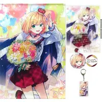 Suzuya Aki - Acrylic Key Chain - Badge - Tapestry - Acrylic Art Plate - Birthday Merch Complete Set - Nijisanji