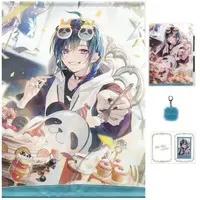 Ryushen - Acrylic Key Chain - Character Card - Key Chain - Acrylic Art Plate - Tapestry - Birthday Merch Complete Set - Nijisanji