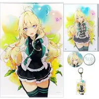 Todo Kohaku - Acrylic Key Chain - Badge - Tapestry - Acrylic Art Plate - Birthday Merch Complete Set - Nijisanji
