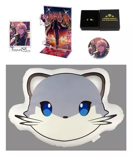 Kishido Temma - Complete Set - Acrylic stand - Cushion - Ring - Hand-signed - Acrylic Diorama Stand - Badge - Character Card - HOLOSTARS