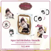 Kuroha Arya - Hand-signed - Birthday Merch Complete Set - Postcard - Mug - Coaster - Acrylic stand - Tableware - Acrylic Art Plate - VSPO!