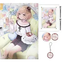 Suzuya Aki - Key Chain - Badge - Acrylic Art Plate - Canvas Board - Birthday Merch Complete Set - Nijisanji