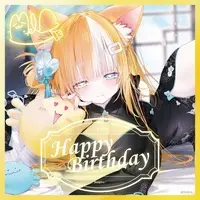 MELBELL - Postcard - Acrylic Art Plate - Tapestry - Acrylic stand - VTuber