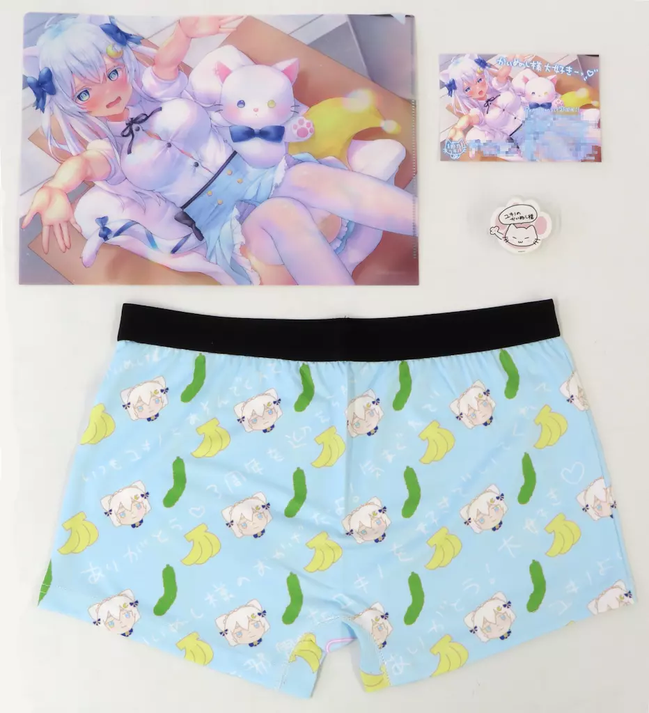 Nekono Yukino - Stationery - Plastic Folder - Badge - Underwear - Re:AcT