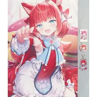 Akami Karubi - Tapestry - Key Chain - Badge - Hand-signed - Acrylic Key Chain - Character Card - Birthday Merch Complete Set - VTuber