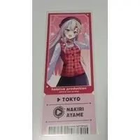 Nakiri Ayame - Gen 2 (【百鬼あやめ】hololive popup 東京限定チケット風ブックマーカー)