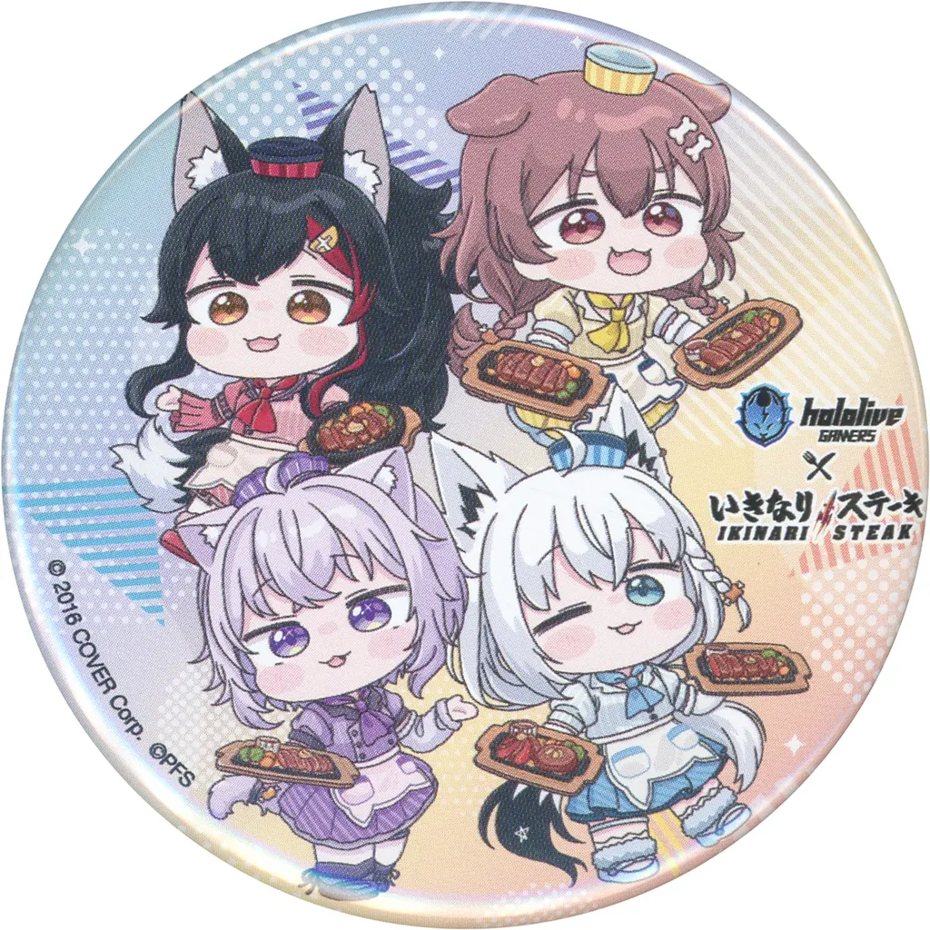 hololive GAMERS - Badge - Shirakami Fubuki & Nekomata Okayu & Inugami Korone & Ookami Mio