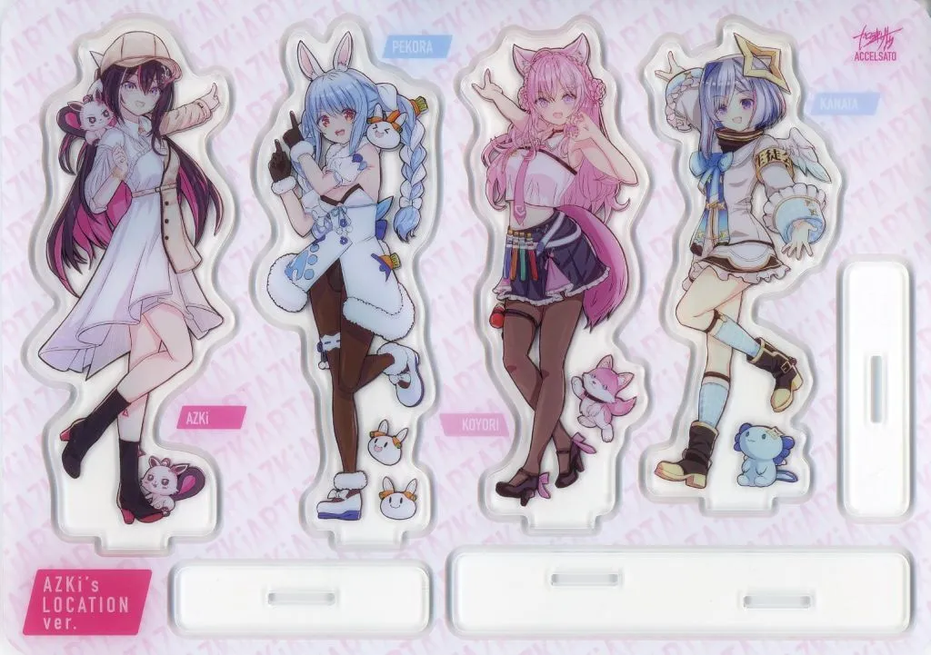 Gen 4 - Acrylic stand - Amane Kanata & Hakui Koyori & Usada Pekora & AZKi