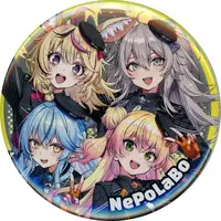 NePoLaBo - Badge - Omaru Polka & Yukihana Lamy & Momosuzu Nene & Shishiro Botan